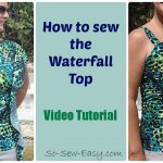 Free Sewing Patterns Sew A One Shoulder Flouncy Top Free Pattern Youtube
