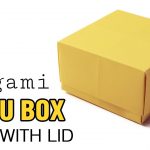 How To Make An Origami Box Easy Origami Masu Box Lid Tutorial Diy Youtube