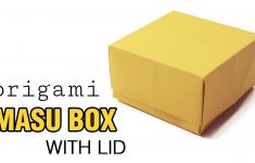 How To Make An Origami Box Easy Origami Masu Box Lid Tutorial Diy Youtube