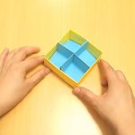 How To Make An Origami Box How To Fold A Divider For An Origami Box With Pictures Wikihow