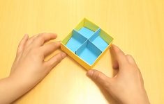 How To Make An Origami Box How To Fold A Divider For An Origami Box With Pictures Wikihow