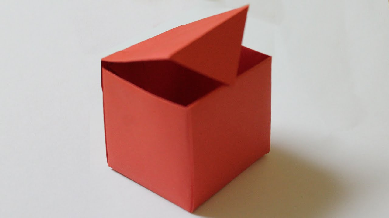 How To Make An Origami Box How To Make A Paper Box That Opens And Closes Youtube