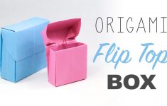 How To Make An Origami Box Origami Flip Top Box Tutorial Diy Youtube