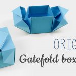 How To Make An Origami Box Origami Gatefold Box Tutorial V2 Diy Youtube