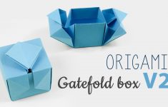 How To Make An Origami Box Origami Gatefold Box Tutorial V2 Diy Youtube