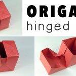 How To Make An Origami Box Origami Hinged Gift Box Tutorial Diy Youtube