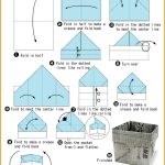 How To Make An Origami Box Paper Bin Origami Pinterest Origami Origami Box And Origami