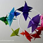 How To Make An Origami Crane Origami Crane Rainbow Mobile Sugar Bee Crafts