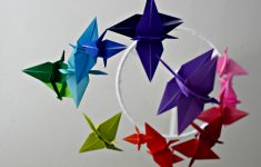 How To Make An Origami Crane Origami Crane Rainbow Mobile Sugar Bee Crafts