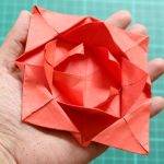 How To Make An Origami Flower How To Fold A Simple Origami Flower 12 Steps With Pictures