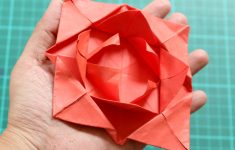 How To Make An Origami Flower How To Fold A Simple Origami Flower 12 Steps With Pictures