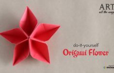 How To Make An Origami Flower How To Fold Origami Flower Do It Yourself Youtube