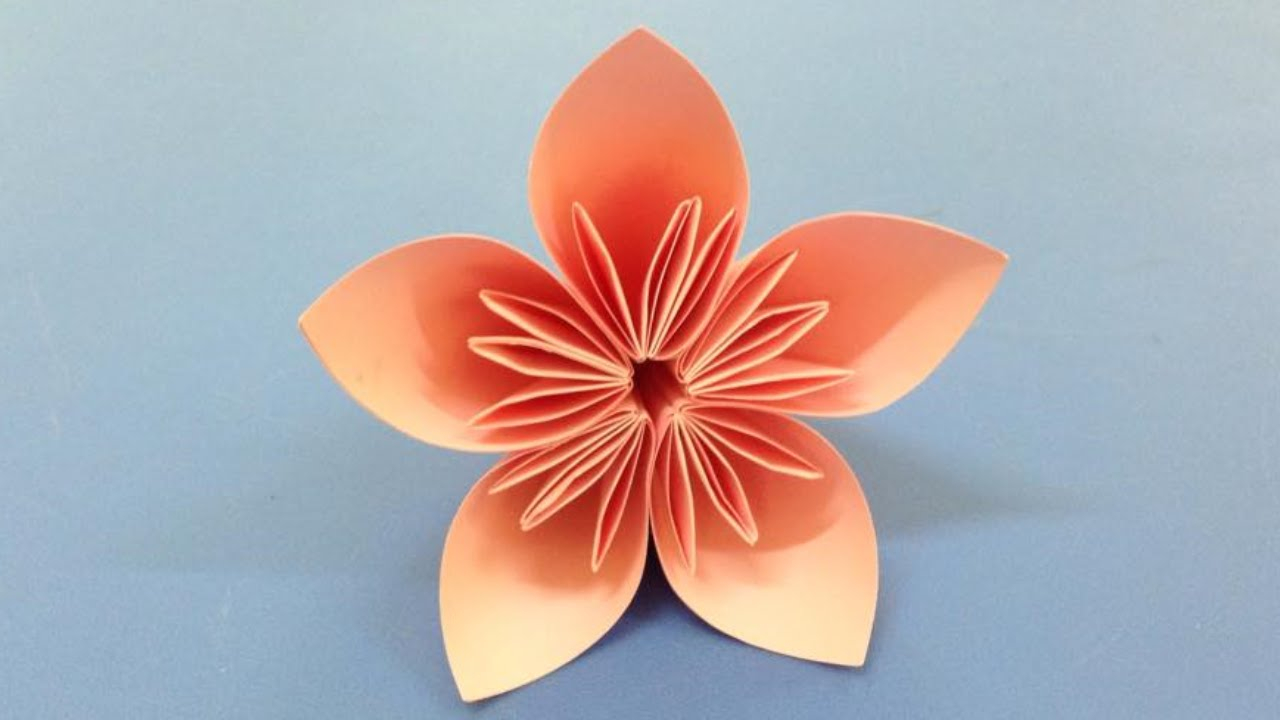 How To Make An Origami Flower How To Make A Kusudama Paper Flower Easy Origami Kusudama For