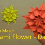 How To Make An Origami Flower How To Make An Origami Dahlia Origami Flower Tutorial Youtube