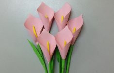 How To Make An Origami Flower How To Make Calla Lily Paper Flower Papercraft Pinterest Paper