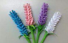 How To Make An Origami Flower How To Make Lavender Paper Flower Easy Origami Flowers For