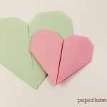 How To Make An Origami Heart Easy Origami Heart Video Tutorial Paper Kawaii