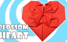 How To Make An Origami Heart Origami Blossom Heart Tutorial Origami Heart Origami