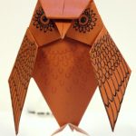 How To Make An Origami Owl Origami Owl With Hand Drawn Details Neat Origami Pinterest