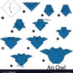 How To Make An Origami Owl Step Instructions How To Make Origami An Owl Vector Image