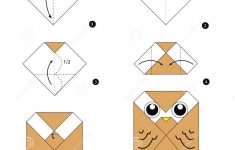 How To Make An Origami Owl Step Step Instructions How To Make Origami Owl Stock Vector