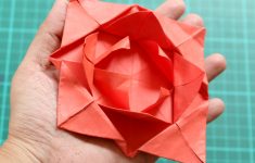 How To Make Origami Flowers How To Fold A Simple Origami Flower 12 Steps With Pictures