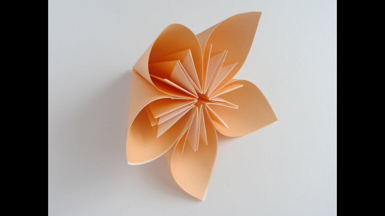 How To Make Origami Flowers Origami Kusudama Flower Youtube