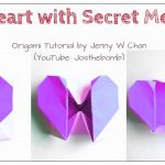 How To Make Origami Heart Diy Origami Heart Box Envelope With Secret Message Pop Up Heart