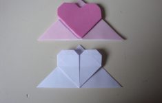 How To Make Origami Heart How To Make An Origami Corner Heart Bookmark With Pictures