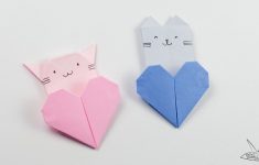 How To Make Origami Heart Origami Cat Heart Tutorial Origami Heart Pocket Origami