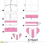 How To Make Origami Heart Step Step Instructions How To Make Origami Heart Stock Illustrations