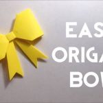 How To Origami Easy Step By Step Cute Paper Bow Origami Bow Tutorial Easy Steps For Beginners