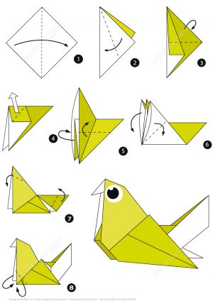 How To Origami Easy Step By Step How To Make An Origami Pigeon Step Step Instructions Free
