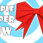 How To Origami Easy Step By Step Origami Gift Bow Ribbon Easy Video Instructions Youtube