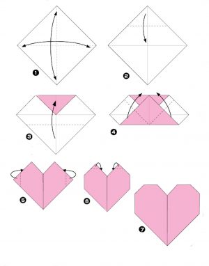 How To Origami Easy Step By Step Origami Step Step Instructions How To Make Origami An Easy Heart