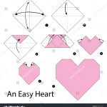 How To Origami Easy Step By Step Step Step Instructions How Make Stock Vector Royalty Free
