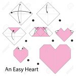 How To Origami Easy Step By Step Step Step Instructions How To Make Origami An Easy Heart Royalty