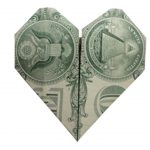 How To Origami Money How To Fold A Money Origami Heart Youtube