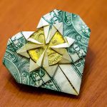 How To Origami Money How To Fold An Origami Money Heart Tutorial Great Gift Idea