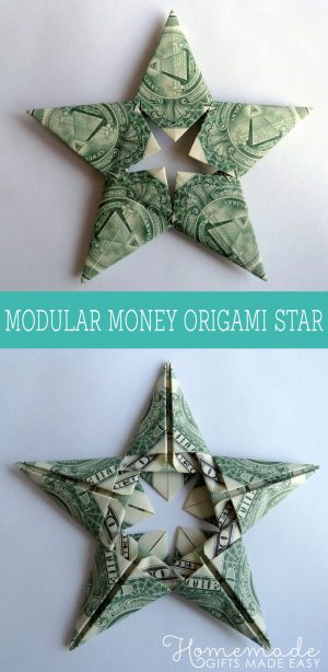 How To Origami Money Modular Money Origami Star From 5 Bills How To Fold Step Step