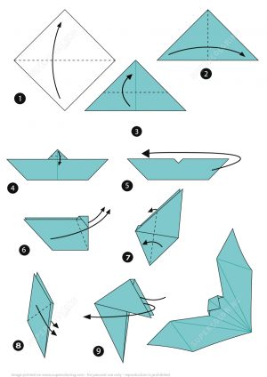 How To Origami Step By Step Origami Bat Instructions Free Printable Papercraft Templates