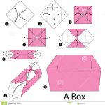 How To Origami Step By Step Step Step Instructions How To Make Origami A Box Stock Vector