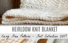 Knit Blanket Pattern Easy Heirloom Knit Blanket Pattern Mama In A Stitch