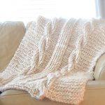 Knit Blanket Pattern Endless Cables Chunky Knit Throw Pattern Mama In A Stitch