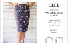 Knit Fabric Patterns Elle Classic Wovenknit Panel Pencil Skirt Pdf Sinclair Patterns