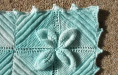Knit Leaf Pattern Free Leaf Square Ba Blanket