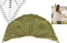 Knit Leaf Pattern Free Leaves How To Knit The Shawl With Leaf Pattern In Drops 176 21 Youtube
