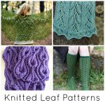 Knit Leaf Pattern Free Leaves Leaf Knitting Patterns On Craftsy