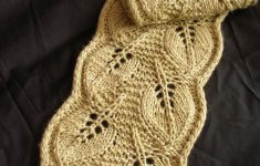 Knit Leaf Pattern Scarf Backyard Leaves Knitting Pattern Download Knitting Patterns Free