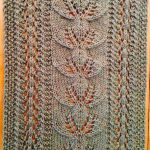 Knit Leaf Pattern Scarf Destashification Climbing Leaves Scarf Free Pattern The